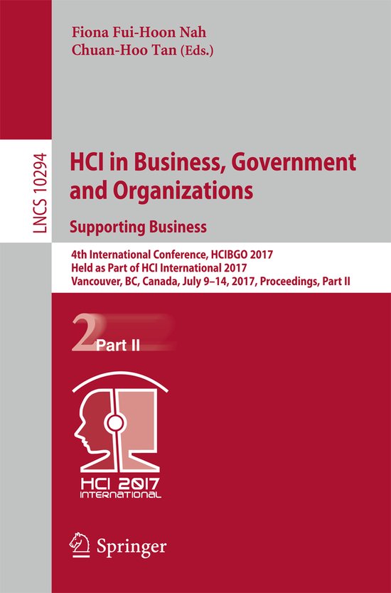 HCI in Business, Government and Organizations. Supporting Bu ... - cover