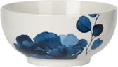 Siaki Blauw, blauw, blauw porseleinen schaaltjes groot Ø14cm, set van 6 (2 x rozen, 2 x blaadjes, 2 x stipjes)