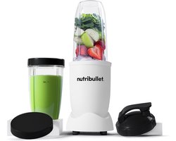 Nutribullet Exclusive Blender - 900 Watt - Smoothie Maker - Twee 900 ml Drinkbekers- Incl. To Go Desksel en Bewaardeksel - BPA & BPS-vrij - Wit