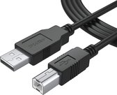 NÖRDIC USB2-110 - USB-A naar USB-B kabel - USB2.0 - 3m - Zwart