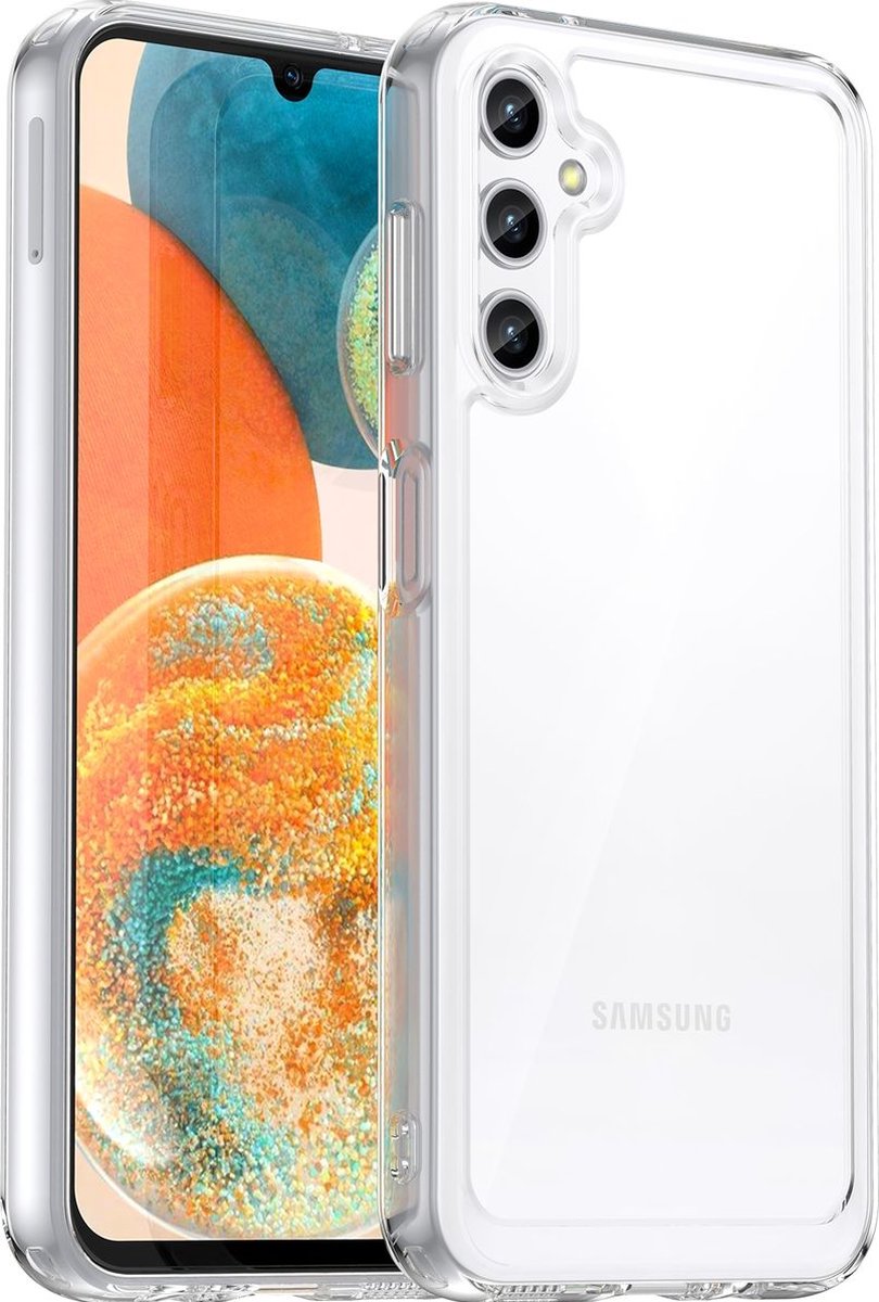 Mobigear Doorzichtig Hoesje geschikt voor Samsung Galaxy A14 Telefoonhoesje Hardcase | Mobigear Crystal Backcover | Doorzichtig Telefoonhoesje Galaxy A14 | Galaxy A14 Case | Back Cover - Transparant