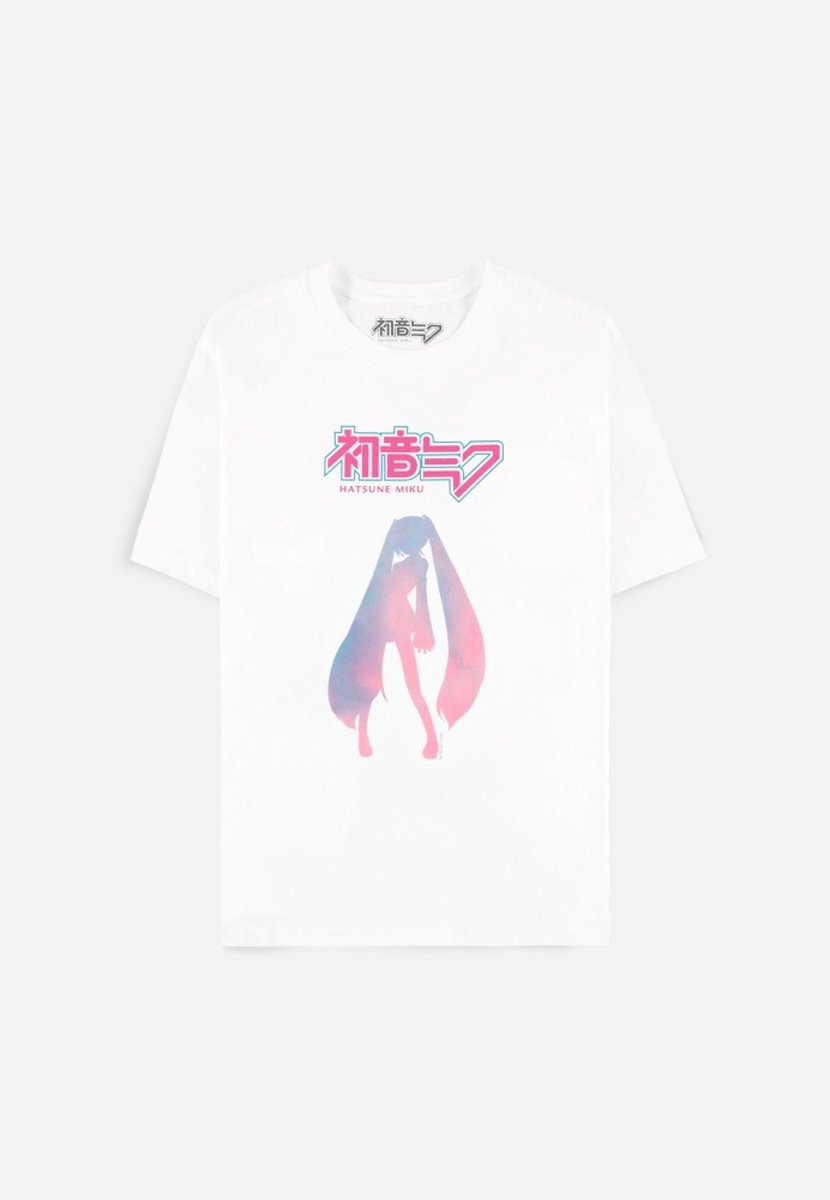 Hatsune Miku - Silhouette Dames T-shirt - L - Wit