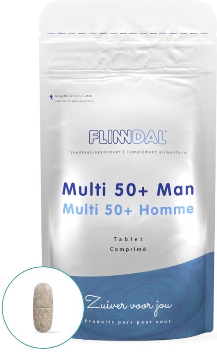 Multi 50+ Man 90 tabletten - Multivitamine voor mannen van 50 tot 70 jaar