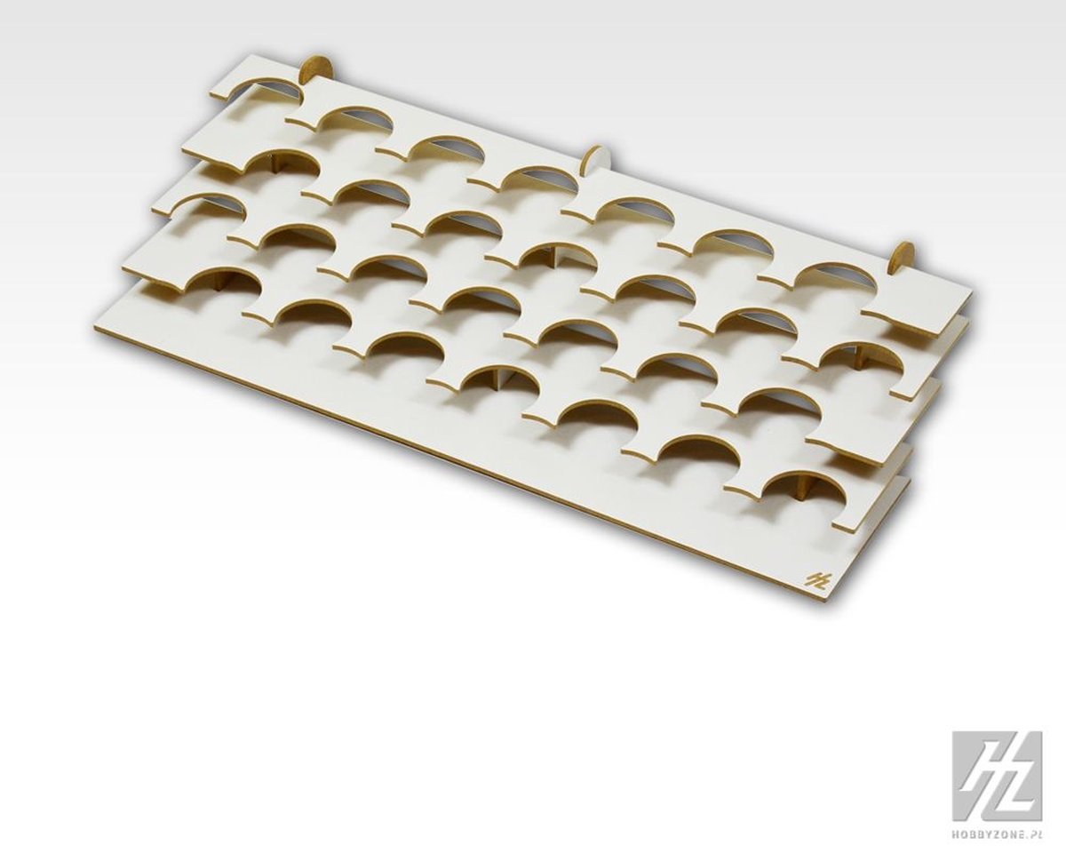 Hobbyzone Paint Stand - 41mm verfrek - HZ-s1xb - Verfrek/houder voor 28 potjes verf (41 mm)