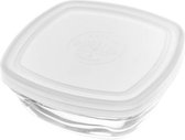 Lunchbox Freshbox Transparant Vierkant Met deksel (11 x 11 x 4,5 cm) (11 cm) (11 cm)