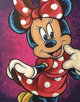 Disney diamond painting-Minnie Mouse-30x40-ronde steentjes-complete set