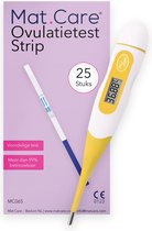 Mat Care BBT ovulatiethermometer + XL pack 25 ovulatietest strip