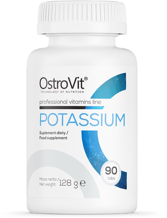 Mineralen - Kalium Potassium 350mg - 90 Tablets - OstroVit