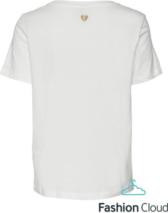 Vero Moda Pamala S/s O-neck T-shirt Snow White Print: It Is Cool To Be WIT XL