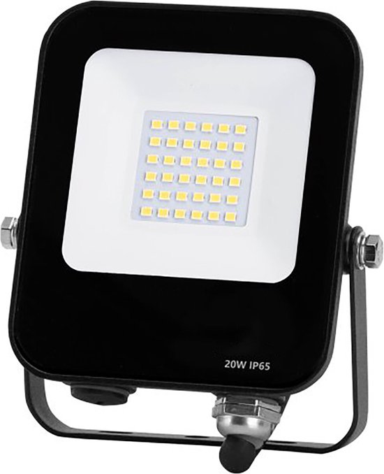 Lampe de chantier LED - Projecteur LED - 20 Watt - Wit Clair/Froid
