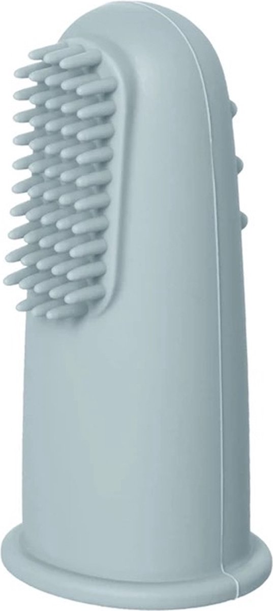 IL BAMBINI - Finger toothbrush - Baby vingertandenborstel - set van 2 - tandenborstel siliconen - Blue