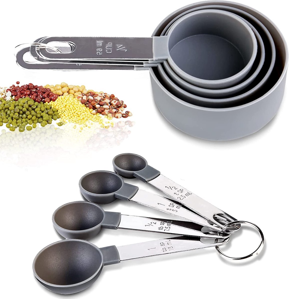 Maatbeker – Maatbeker set - Meetlepels Maatcups – Measuring Cups – voor bakken en koken