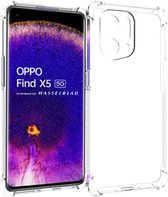 iMoshion Hoesje Geschikt voor Oppo Find X5 5G Hoesje Siliconen - iMoshion Shockproof Case - Transparant
