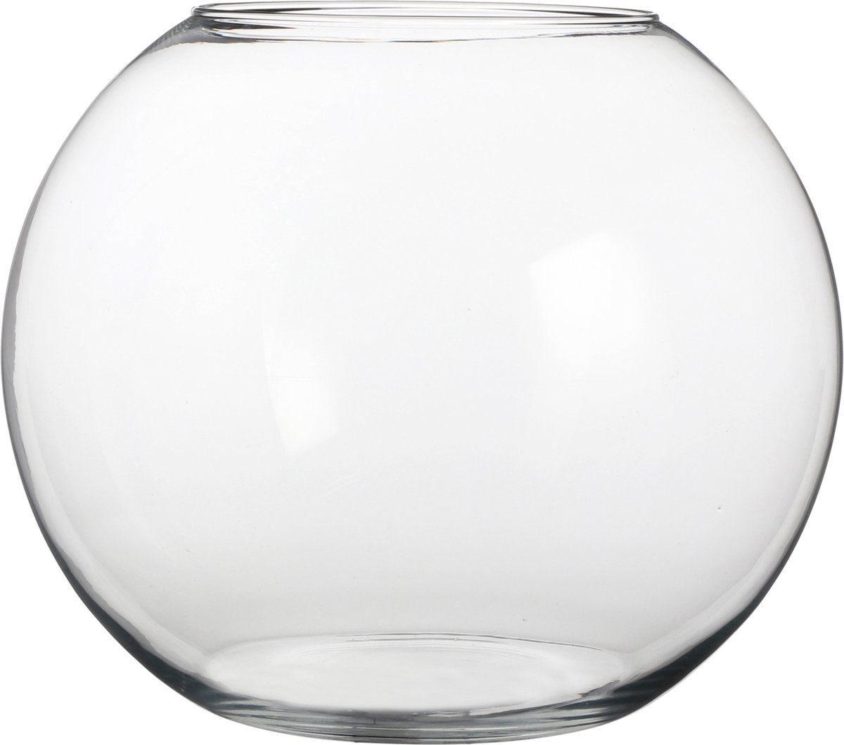 Mica Decorations Bolvaas - 20 x 25 cm - komvaas - glas - vissenkom