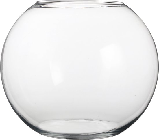 Vase En Forme De Boule De Verre Transparent, Récipient De
