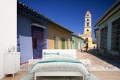 Behang - Fotobehang Kleurrijke gebouwen in het Noord-Amerikaanse Cuba - Breedte 450 cm x hoogte 300 cm
