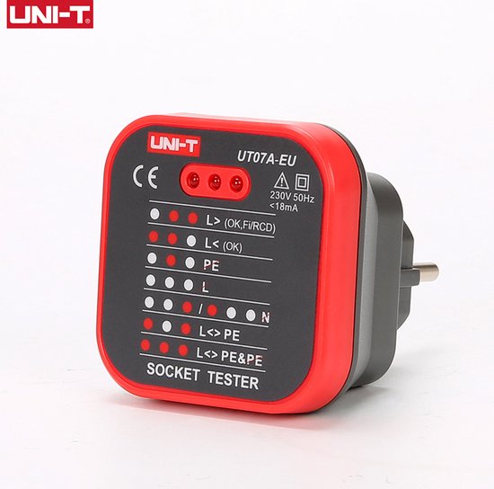 Testeur De Prise électrique - Détecteur De Polarité Et Fuites 250V - Plug & Play - Indique 6 Défauts De Câblage - Compact Et Sans Pile - 2