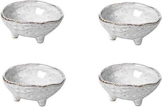 Broste Copenhagen Nordic Sand servies kom op pootjes 8.5 x 3.5 cm set van 4 - Bowl with small feet