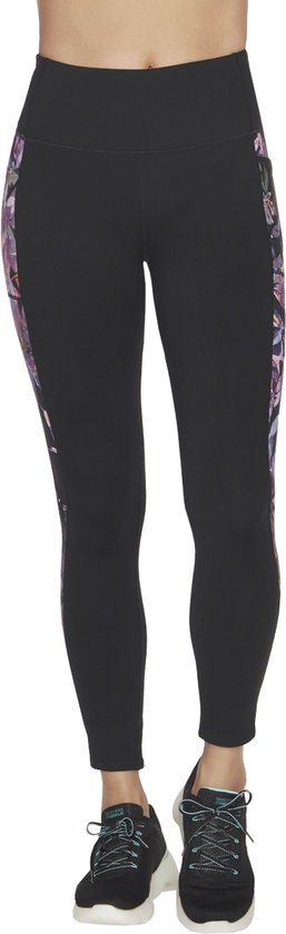 Skechers Ultraviolet High Waisted Full Length Legging WLG249-BKPR, Vrouwen, Zwart, Leggings, maat: L