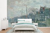 Papier Peint - Papier Papier peint photo Zaandam la digue - Peinture de Claude Monet - Largeur 295 cm x hauteur 220 cm