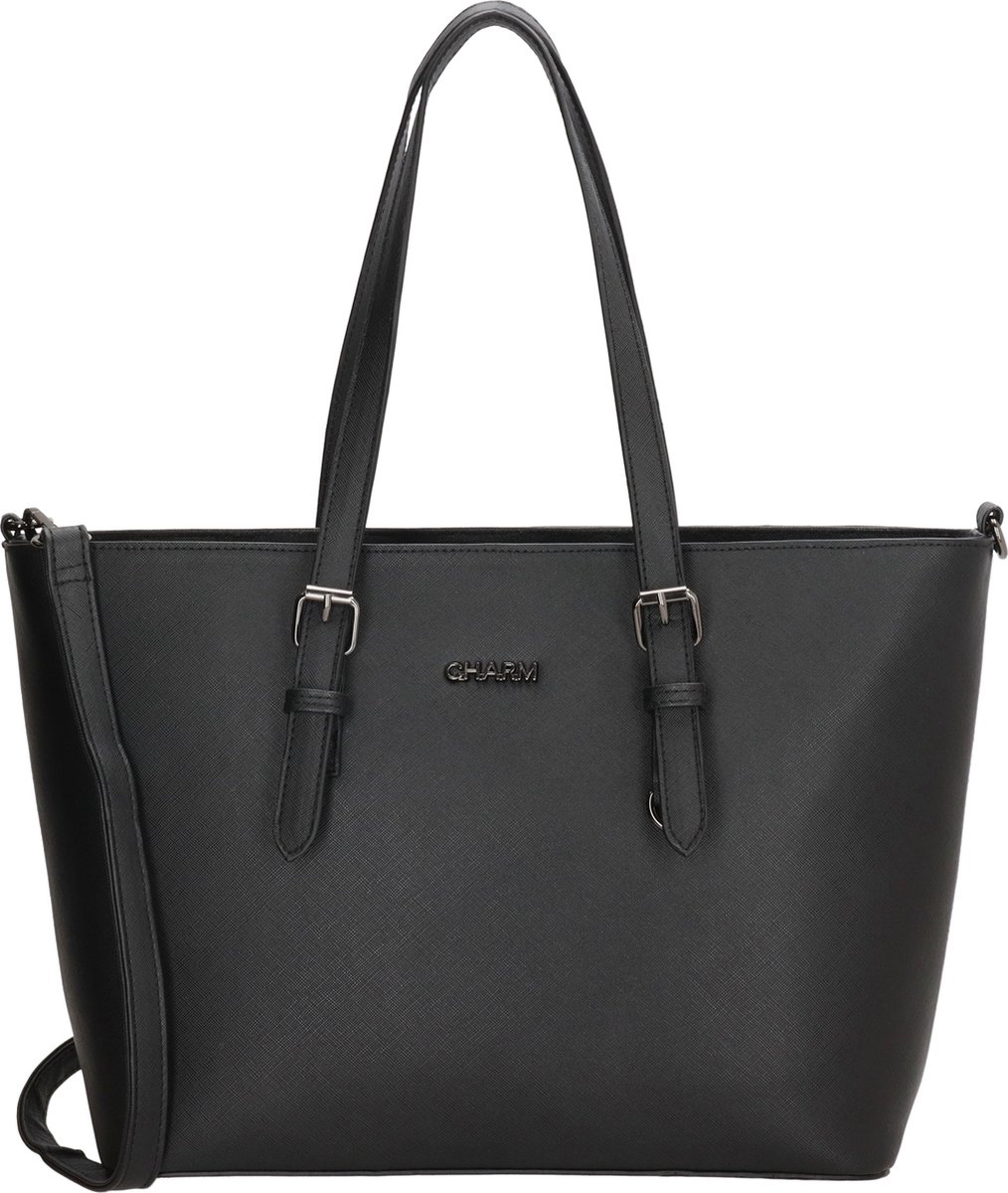 Charm London Birmingham Shopper - Zwart