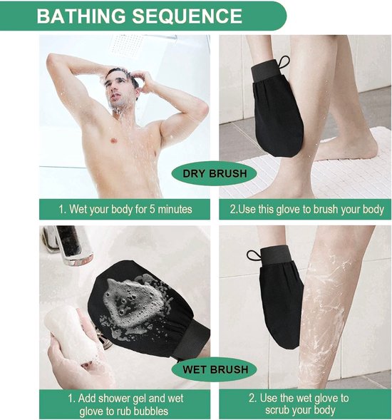 Sans Citron - Gant Gommage - Bain - Douche - Gommage Corps - Gommage - Wit