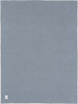 Lässig Couverture de berceau GOTS 80 x 100 cm - Blauw