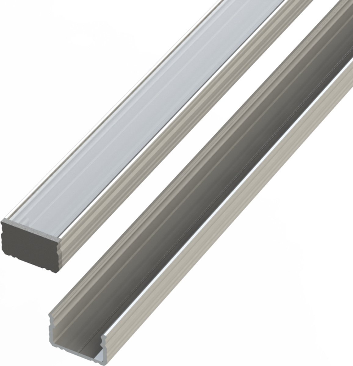 LED Line - Aluminium profiel 10mm - L2020*B16*H9,8mm - Zilver + Matte omslag