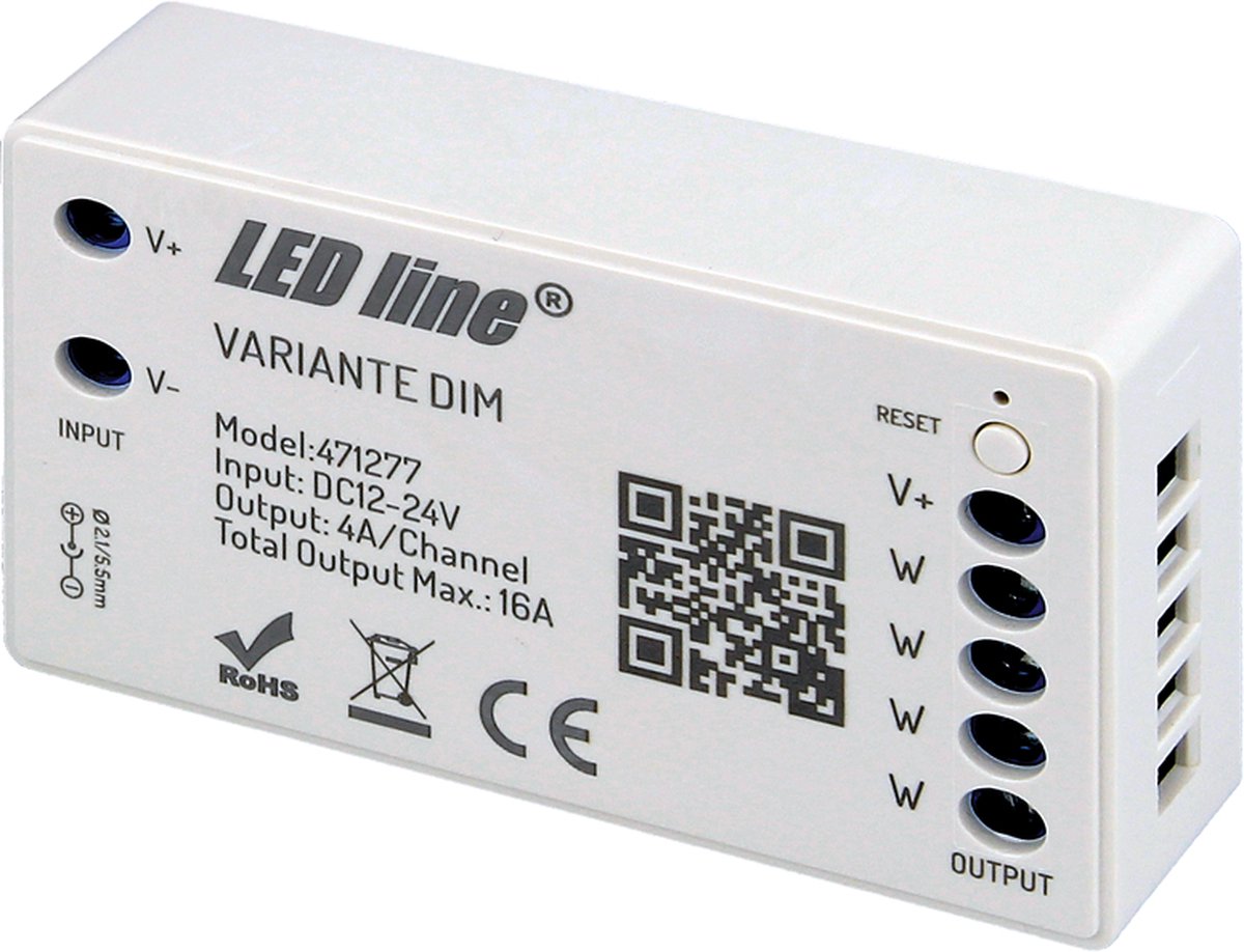 LED Line - LED Controller WiFi - 12V/24V DC - Dimbaar