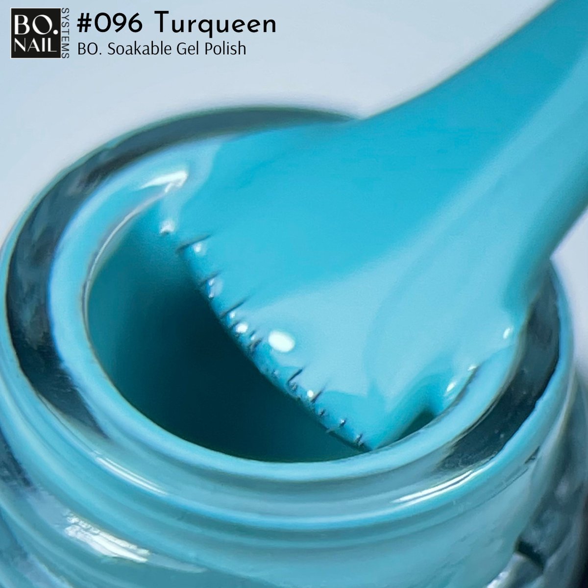 BO.NAIL BO.NAIL Soakable Gelpolish #096 Turqueen (15ml) - Topcoat gel polish - Gel nagellak - Gellac