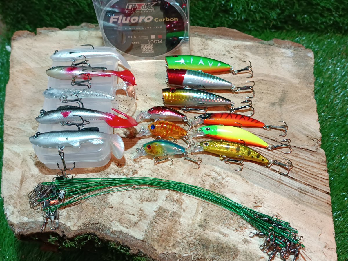 Kunstaas set - 36 delig - Alle type roofvis - Vislijn - Pluggen - Crankbaits - Snoek - Snoekbaars - Baars