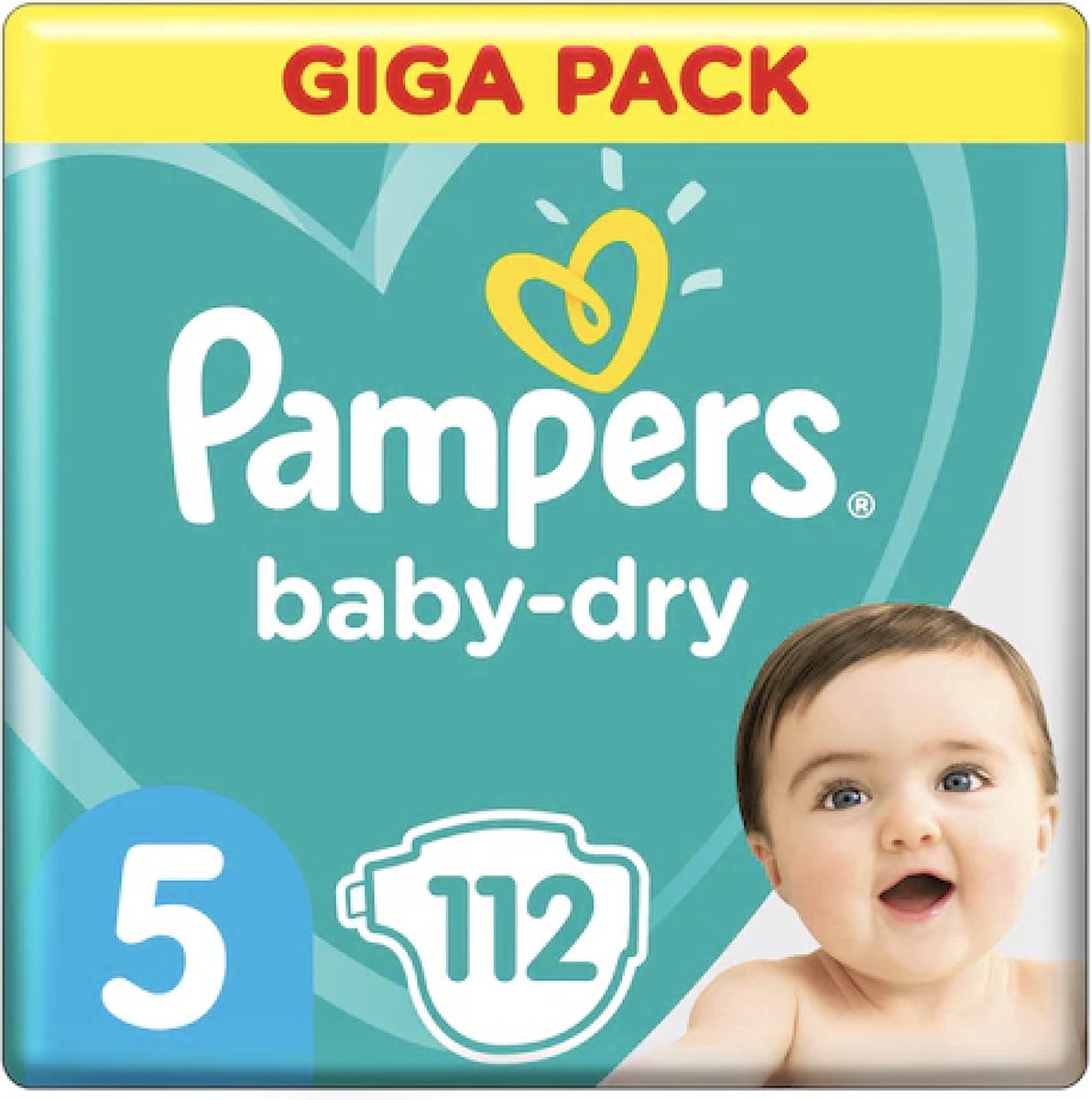Pampers - Baby Dry - Maat 5 - Mega Pack - 112 luiers