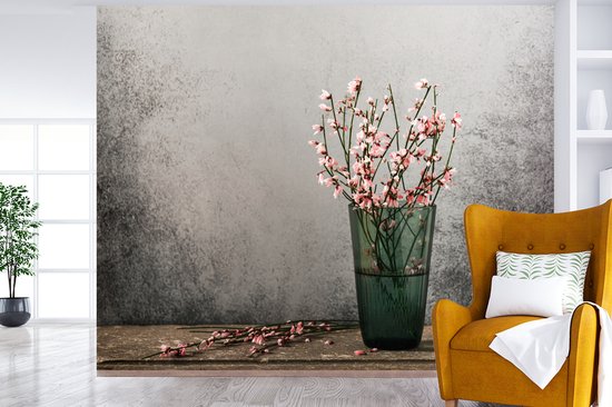 Behang - Fotobehang Bloemen - Roze - Stilleven - Breedte 300 cm x hoogte 240 cm