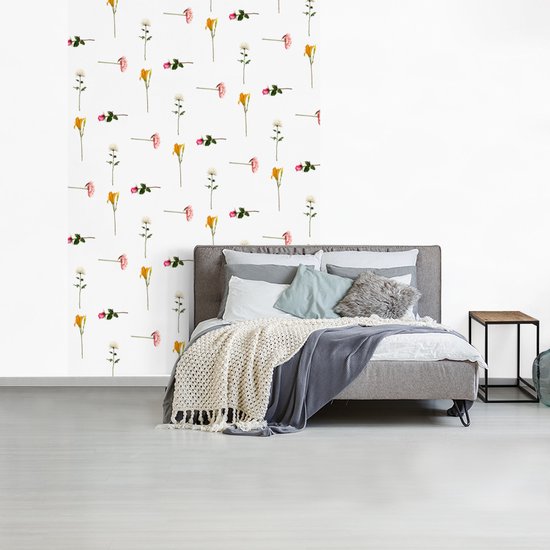 Behang - Fotobehang Bloemen - Flora - Kleuren - Breedte 180 cm x hoogte 280 cm