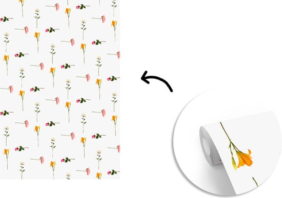 Behang - Fotobehang Bloemen - Flora - Kleuren - Breedte 180 cm x hoogte 280 cm