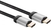 Velleman PAC400C007N, 0,75 m, HDMI Type A (Standard), HDMI Type A (Standard), Compatibilité 3D, 10,2 Gbit/s, Noir, Argent