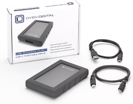 8TB MiniPro Dura RAID USB-C Portable Rugged Hard Drive - 外付け