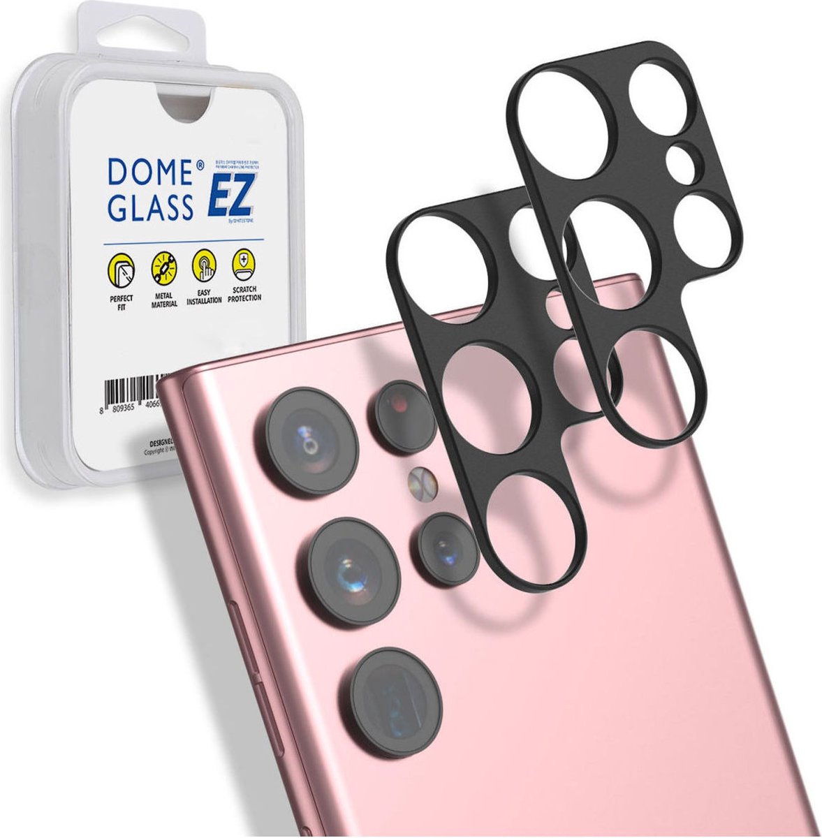 Whitestone Camera EZ Camera Protector Geschikt voor Samsung Galaxy S23 Ultra