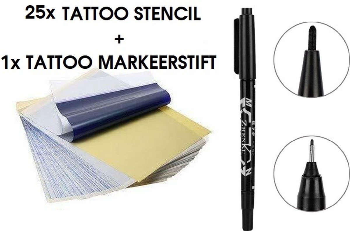 TATTOO CARBON STENCIL PAPIER TRANSFER PAPIER CARBONPAPIER 10 25 of 50