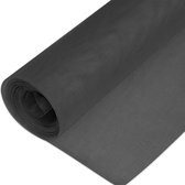 Intirilife vliegenhor van glasvezel zwart per meter breedte 150cm maaswijdte 1,2mm - UV-bestendige vliegenhor hor raamdeur