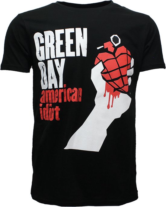 Green Day American Idiot Band T-Shirt Zwart - Officiële Merchandise