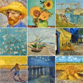 UNIEK & STIJL wenskaarten van Gogh - blanco dubbele kaarten met envelop - wenskaarten set - 9 kaarten zonder tekst - 14.8 x 14.8 cm - hoogwaardige kwaliteit - kunstkaarten - oud Hollandse meesters - Zie al onze kaartensets : UNIEK & STIJL kaarten