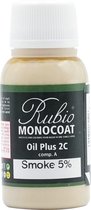 Rubio Monocoat Oil Plus 2C - Ecologische Houtolie in 1 Laag voor Binnenshuis - Smoke 5%, 20 ml