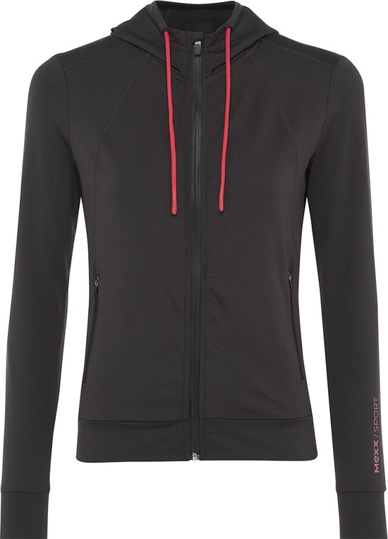 Mexx Sportjack Dames - Met capuchon - Zwart - Maat S