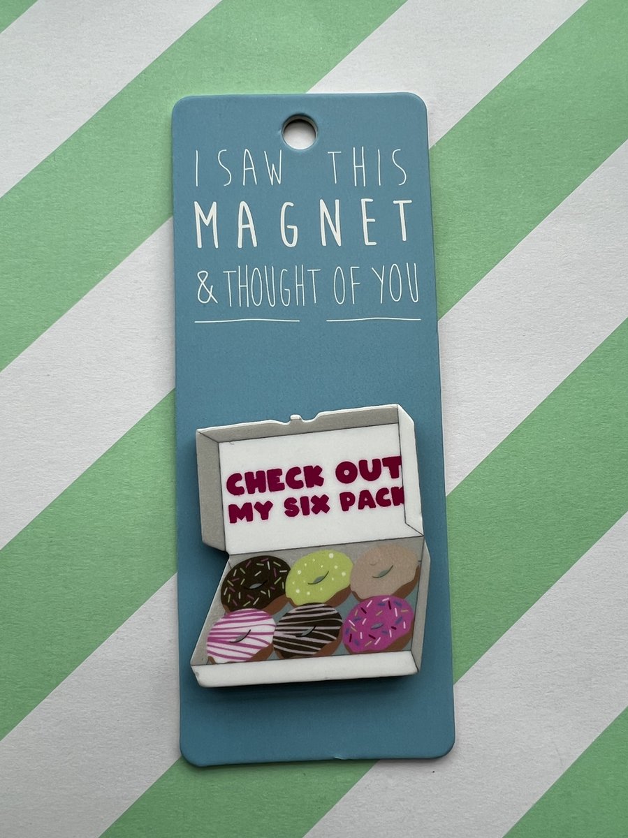 Koelkast magneet - Magnet - Check out my six pack - MA49