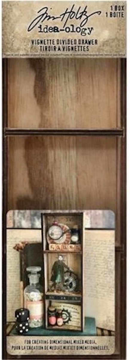 Idea-ology Tim Holtz - Tim Holtz Vignette Divided Drawer (TH93793)