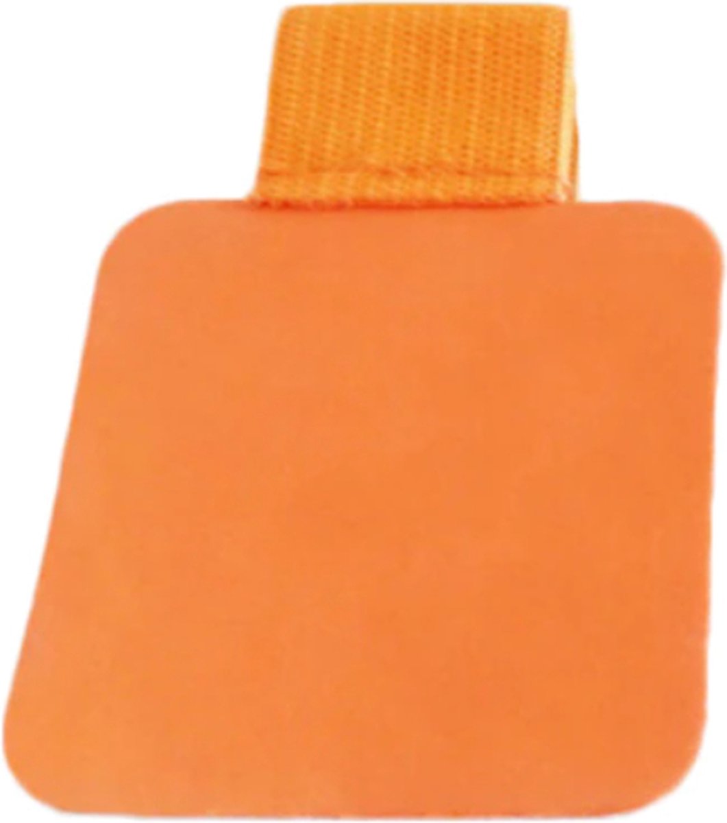 thumbnail: 4x Oranje Zelfklevende Pennenhouders - Elastische Potloodhouder Voor Bureau En Laptop
