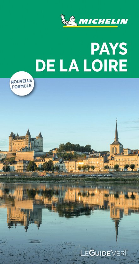 Michelin Pays de la Loire avec une ville au bord de la rivière au soleil du matin. Nouvelle formule.
