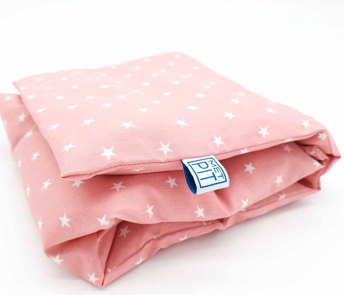 Goedkoopste Warmtekussen XL Met Pit ✿ Tarwe - Wasbare hoes - Zachte/geurloos tarwe - Made in NL/BE – Oud Roze Ster