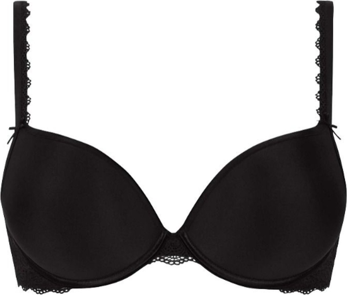 Mey Push up maximizer - Push up BH - Amorous - Kanten bh met beugel - Decollete BH - 80D - Zwart